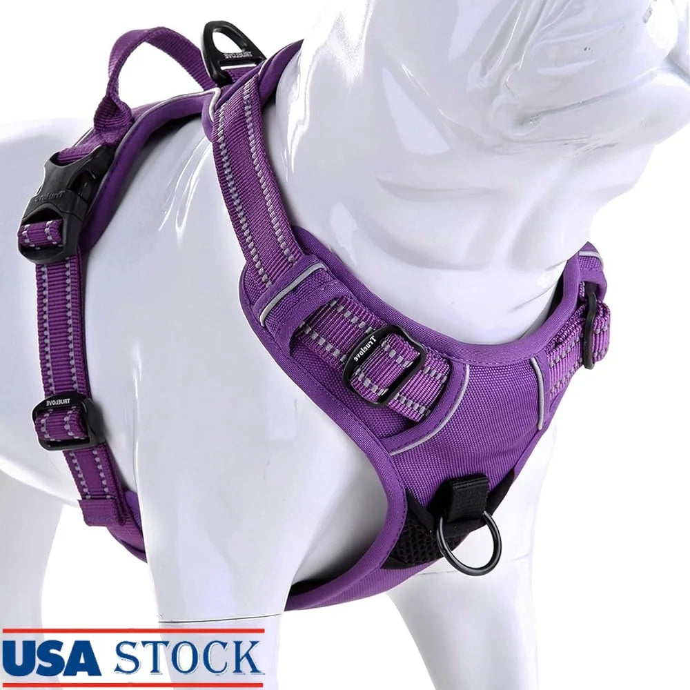 Reflective No Pull Dog Harness Ergonomic Soft Harness