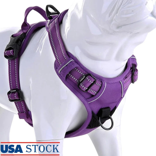 Reflective No Pull Dog Harness Ergonomic Soft Harness