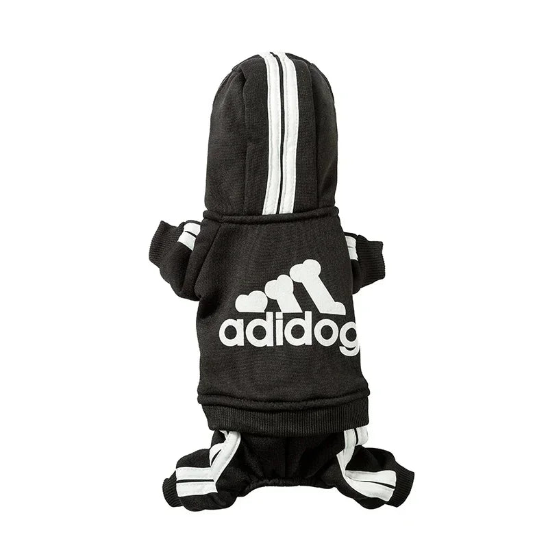 Cozy Dog Jumpsuit With Warm Hoodie Sweatshirt For Dogs