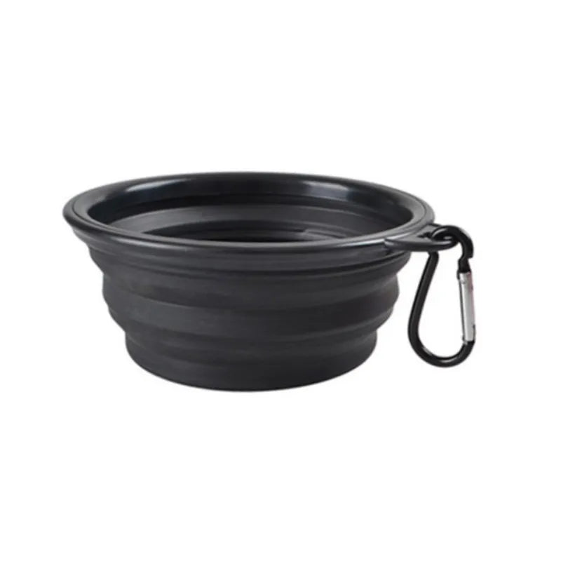 Portable Pet Food Bowl Collapsible Silicone TPR Travel Water Bowl