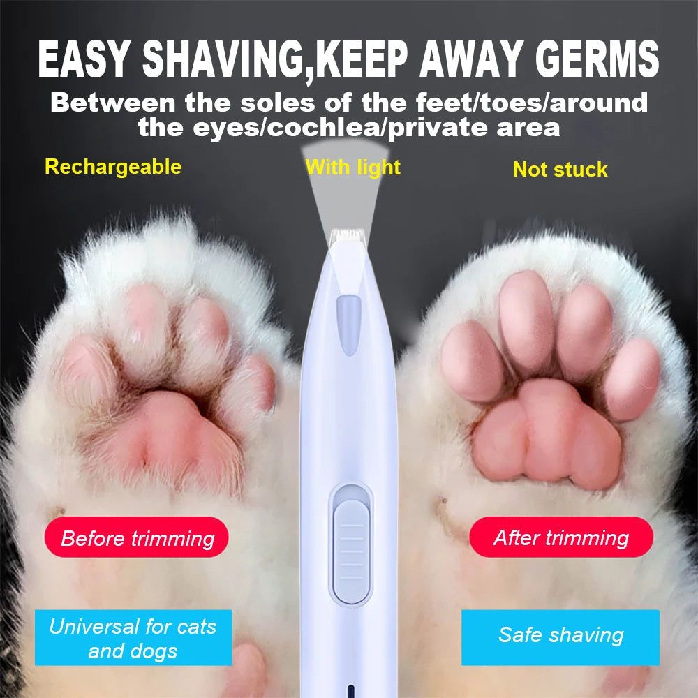 Electric Dog Hair Trimmer For Pets Professional Grooming Cutter