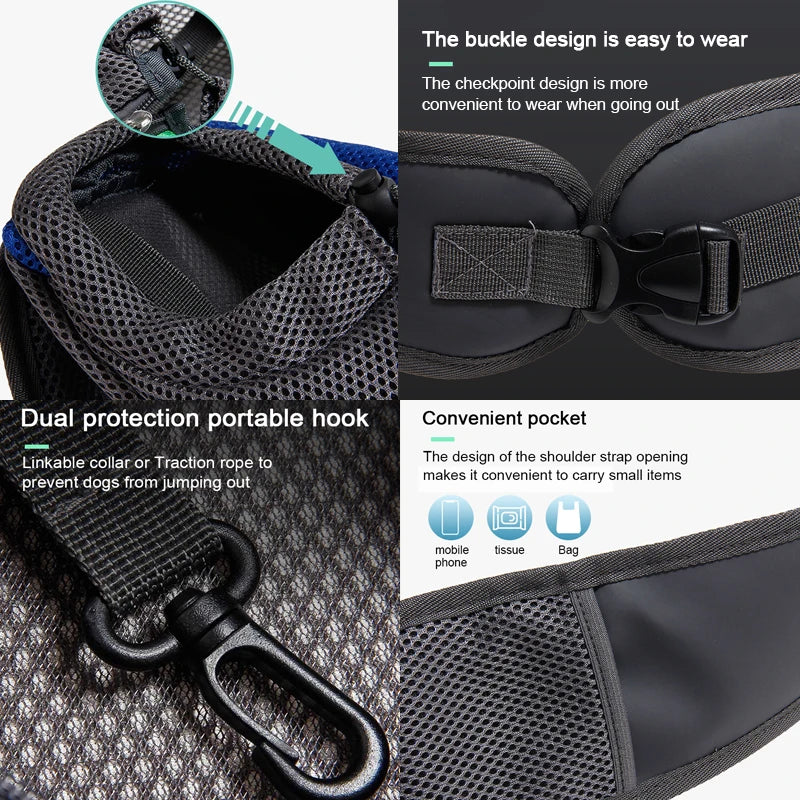 Breathable Pet Carrier Backpack Mesh For Small Dogs And Cats