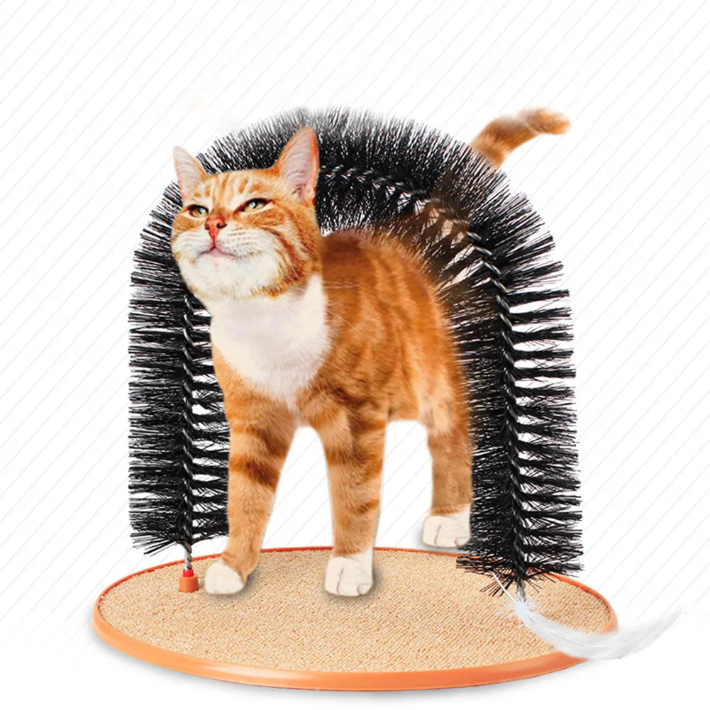 APWIKOGER Cat Arch Self Groomer Kitten Massager Toy