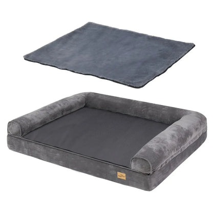 BORWART Calming Dog Bed Orthopedic Memory Foam Sofa Waterproof Cover