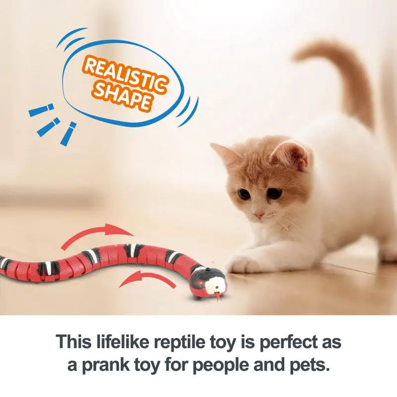 Smart Sensing Snake Interactive Cat Toy USB Charging Pet Toy