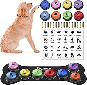 Dog Communication Buttons With 24 Scene Patterns And Recordable Sounds