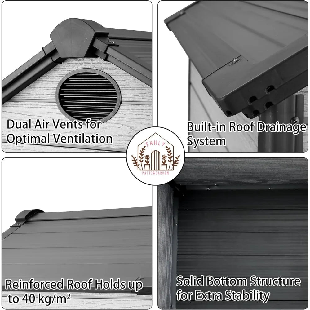 Outdoor Weatherproof Insulated Igloo Dog House For All Weather Use