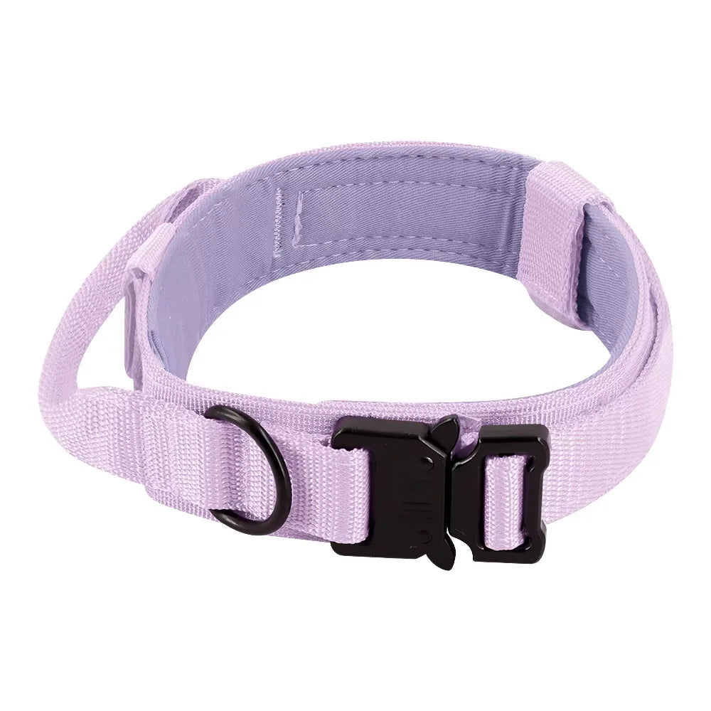 Adjustable Tactical Dog Training Collar And Leash Set Control Handle