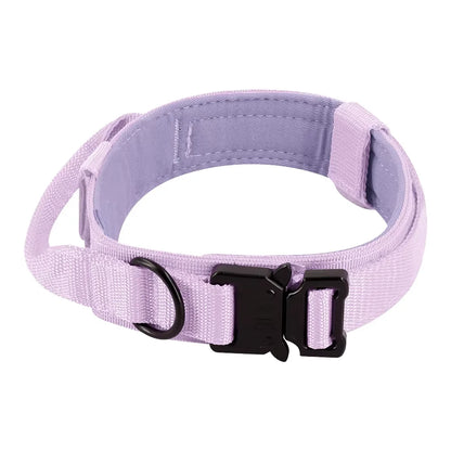 Adjustable Tactical Dog Training Collar And Leash Set Control Handle