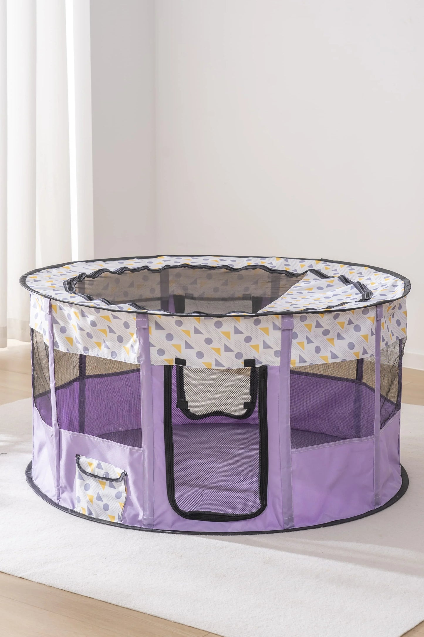 Foldable Mesh Ventilated Circular Cat Nest Outdoor/Indoor for both Dogs and Cats Extra-large and Comfortable Cat Birthing House