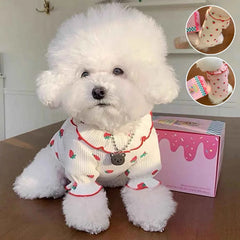 Summer Breathable Dog Vest Ruffled Collar Polyester Clothing For Pets