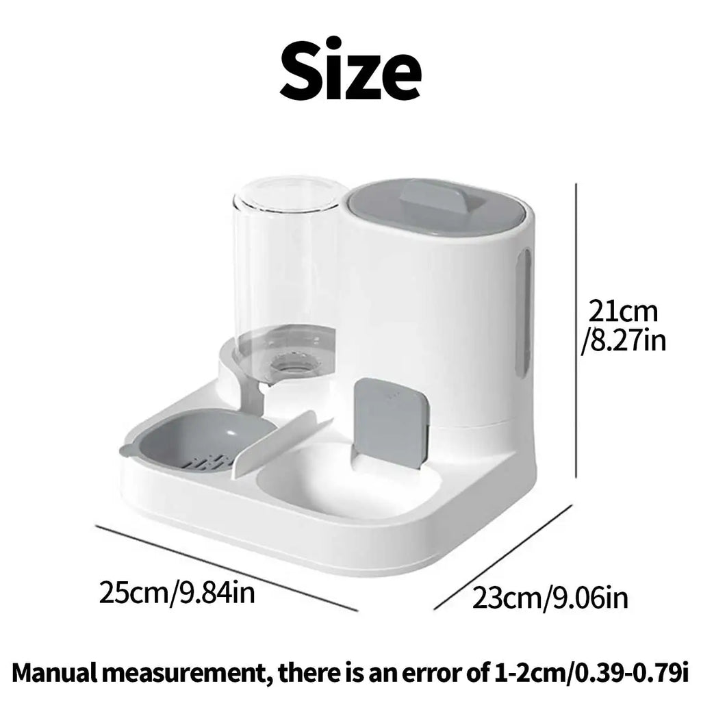 Dual-Purpose Pet Feeder and Water Dispenser for Small Dogs