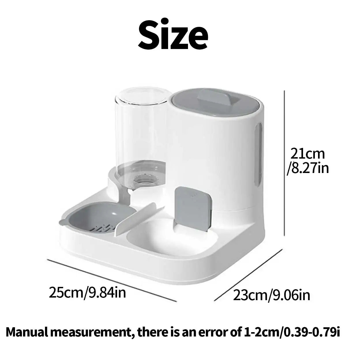 Dual-Purpose Pet Feeder and Water Dispenser for Small Dogs