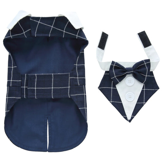 Christmas Dog Costume Dog Halloween Apparel Dog Wedding Outfit Clothes Wedding Shirt Clothes Formal Tuxedo for Teddy Bulldog