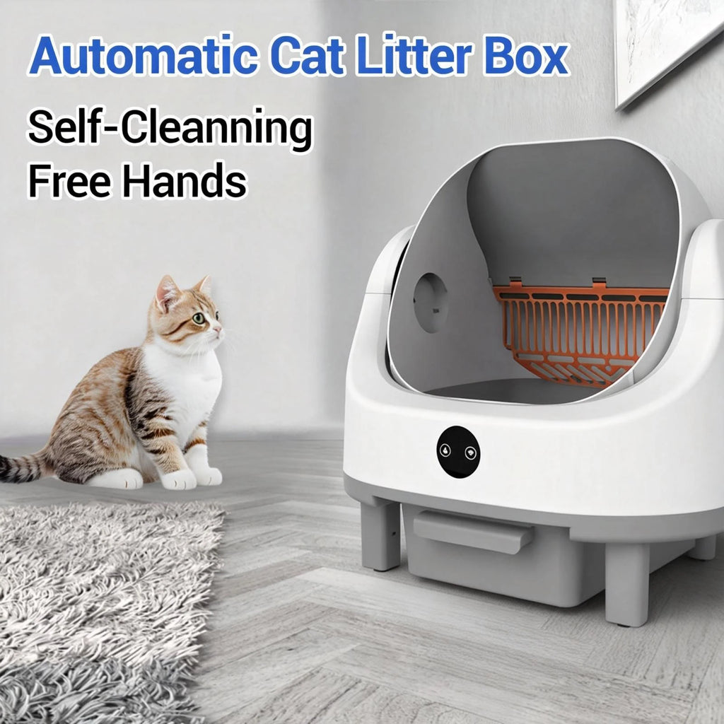 HiMISS Open Top Automatic Self Cleaning Cat Litter Box