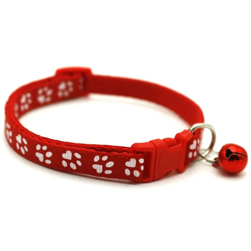 Noned Heart Charm Cat Collar With Bell And Soft Velvet