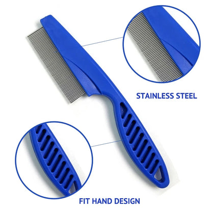 YTYIN Flea Comb Cat Grooming Set 3 Pieces For Cats