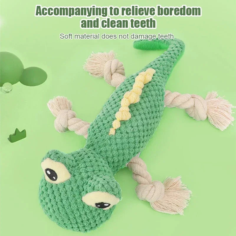 Pet Dog Fun Toy Plush Interactive Toy Plush Lizard Anime Doll Plush Gecko Cartoon Animal Lizard Pet Supplies