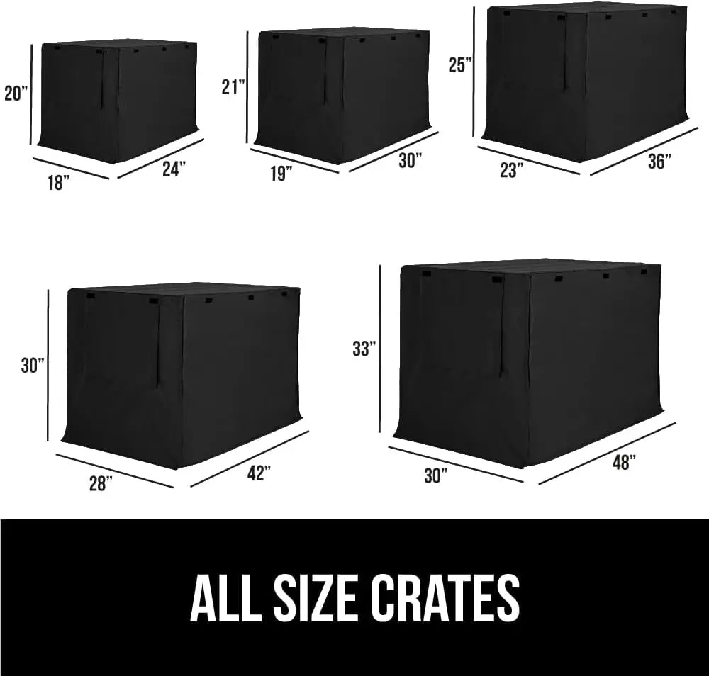 Durable Dog Crate Cover Breathable Mesh Windows All Sides Open