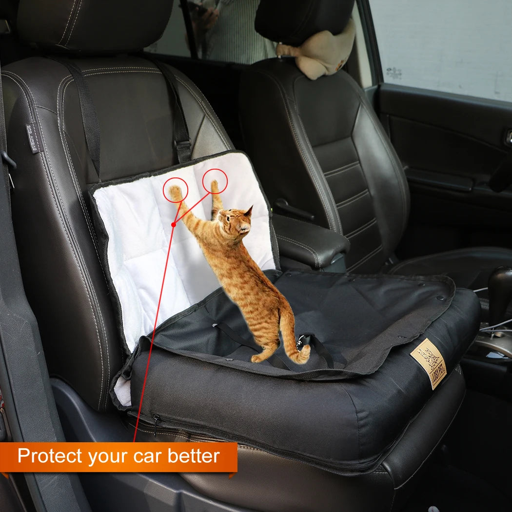 BINGOPAW Waterproof Pet Car Seat Pad With Safety Belt