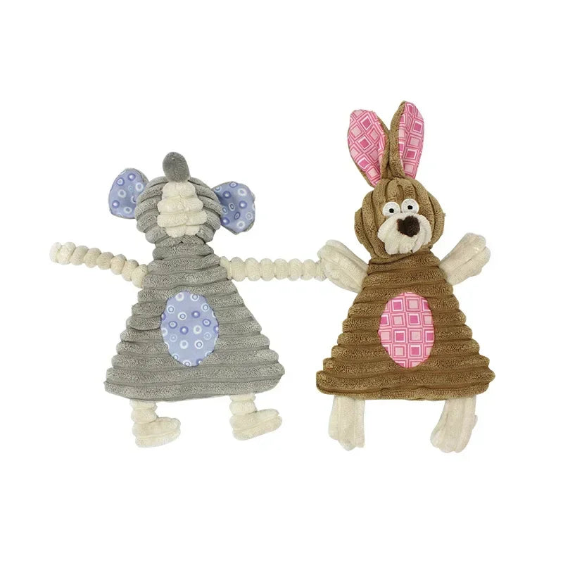 Plush Ring Paper Pet Dog Squeak Toy for Small Dogs Chihuahua Cleaning Teeth Puppy Toys Pet Accessories for Dogs