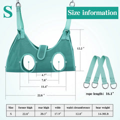 Bitbat Dog Grooming Hammock for Small Dogs & Cats, Pet Nail Sling Harness | Dog hanging harness for nail trimming. Soft support, dual straps. Includes 767C clippers + file. For small pets.