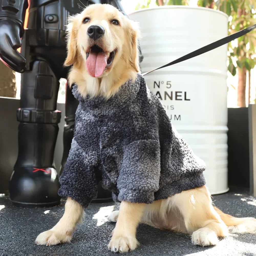 Thick Accessories Medium Large for Jacket 3XL-7XL Wool Dog Big Windproof Winter Pet Dogs Lambs Clothes Coat