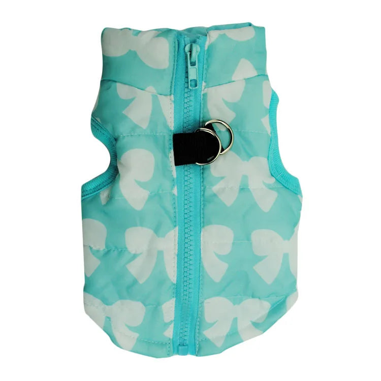 Dog Clothes Winter Camo Skull Butterfly Leopard Vest Coat Warm Pet Hoodie Jacket for Small Medium Dogs  Fashion Puppy Outfit