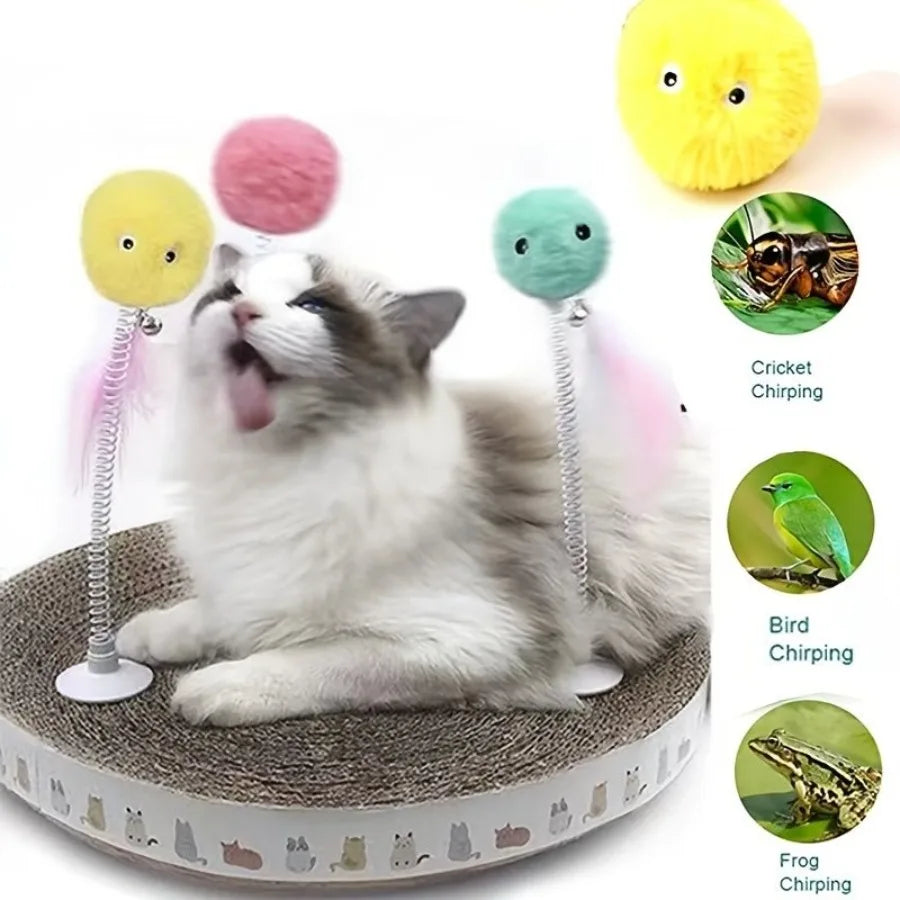 Hign-concerned Catnip Interactive Ball Toys Pack Squeaky Toy