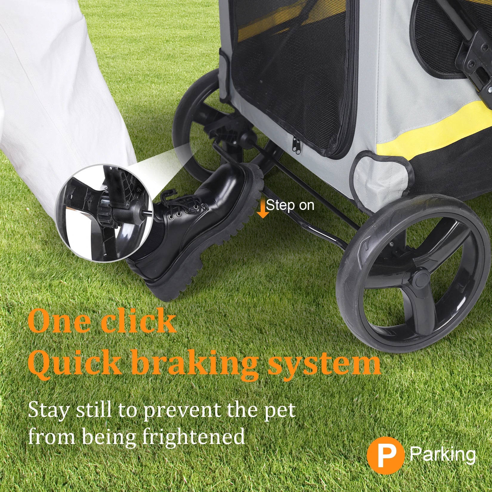 Portable Dog Stroller for Small Medium Dog Dual Entry Pet Stroller All Terrain Wagon Cart