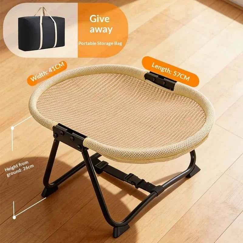 Elevated Folding Pet Cat Chair Bed Breathable Mesh Mat High Load Bearing Detachable Washable Cooling Raised Cat Cot Bed Summer Heat Dissipation Sleeping Nest For Kitten Small Dogs Indoor Use pet bed