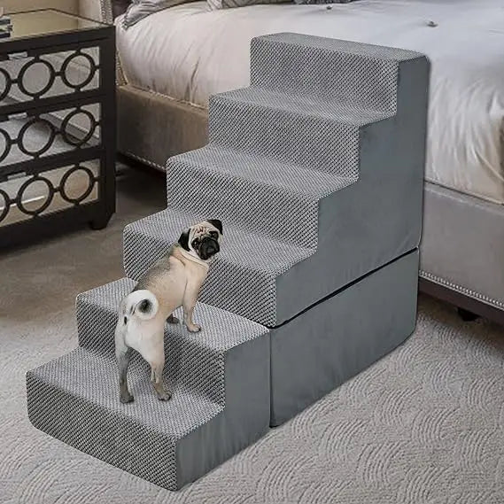 Premium Foam Dog Stairs For High Beds Durable Safe NonSlip