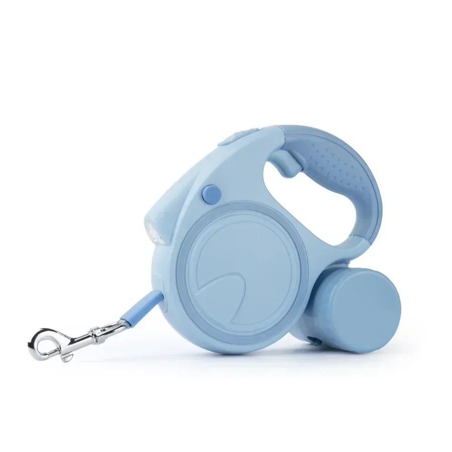 Retractable Led Dog Leash With Reflective Durable Dispenser
