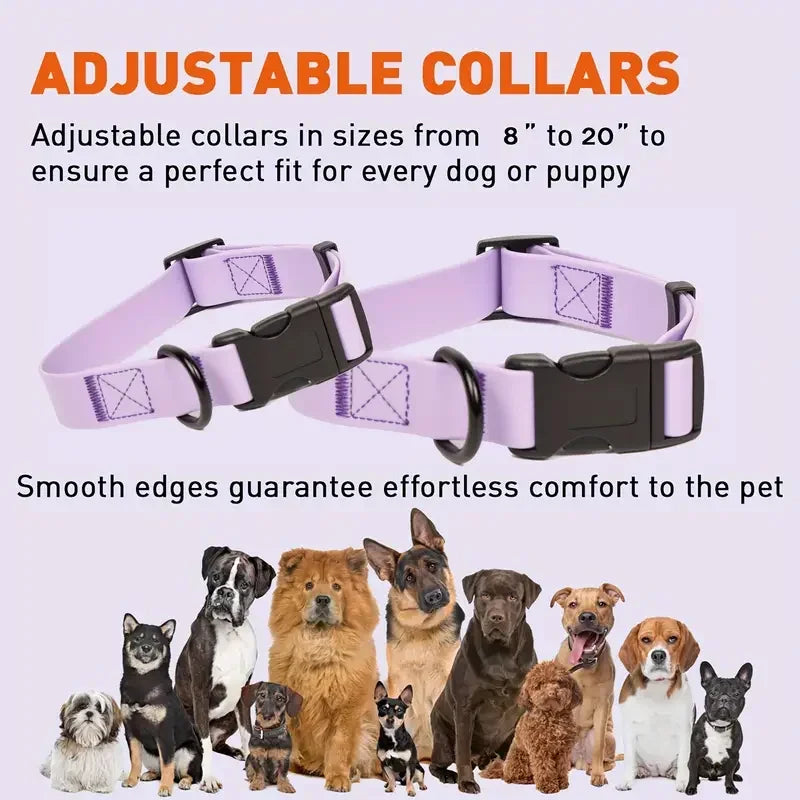 Waterproof Plastic Dog Collar Durable Adjustable For All Breeds