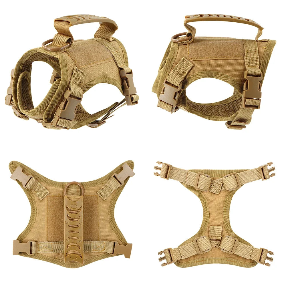 Tactical Escape Proof Pet Harness Soft Mesh Vest Handle