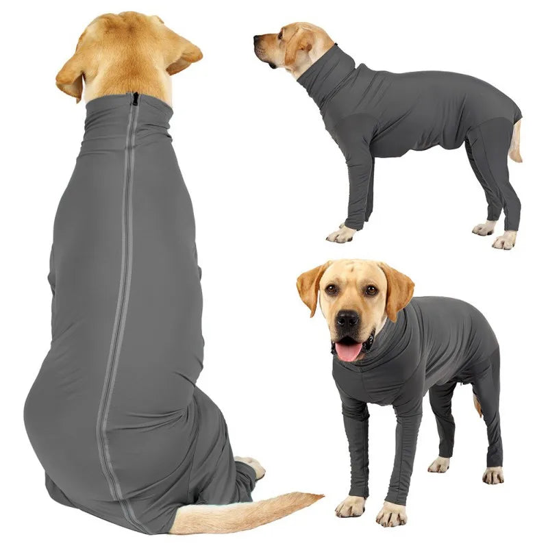Long-Sleeved One-piece Pet Pajamas 4-Legged Pet Clothing Post-Surgery Recovery Shirt Dog Anxiety Relief Outdoor Pet Clothing