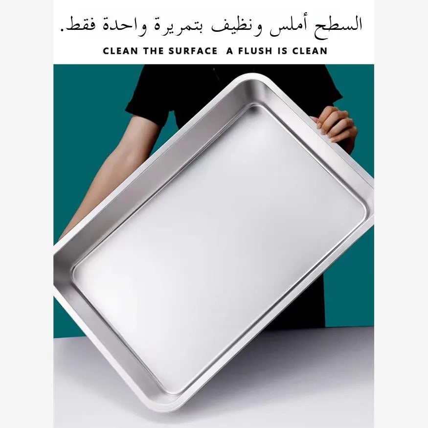 Stainl Steel Extra Large  Litter Box Maine Coon Toilet Giant 50 Pou  Sand Tray  Cage Open Top Non-Smart Pet To...