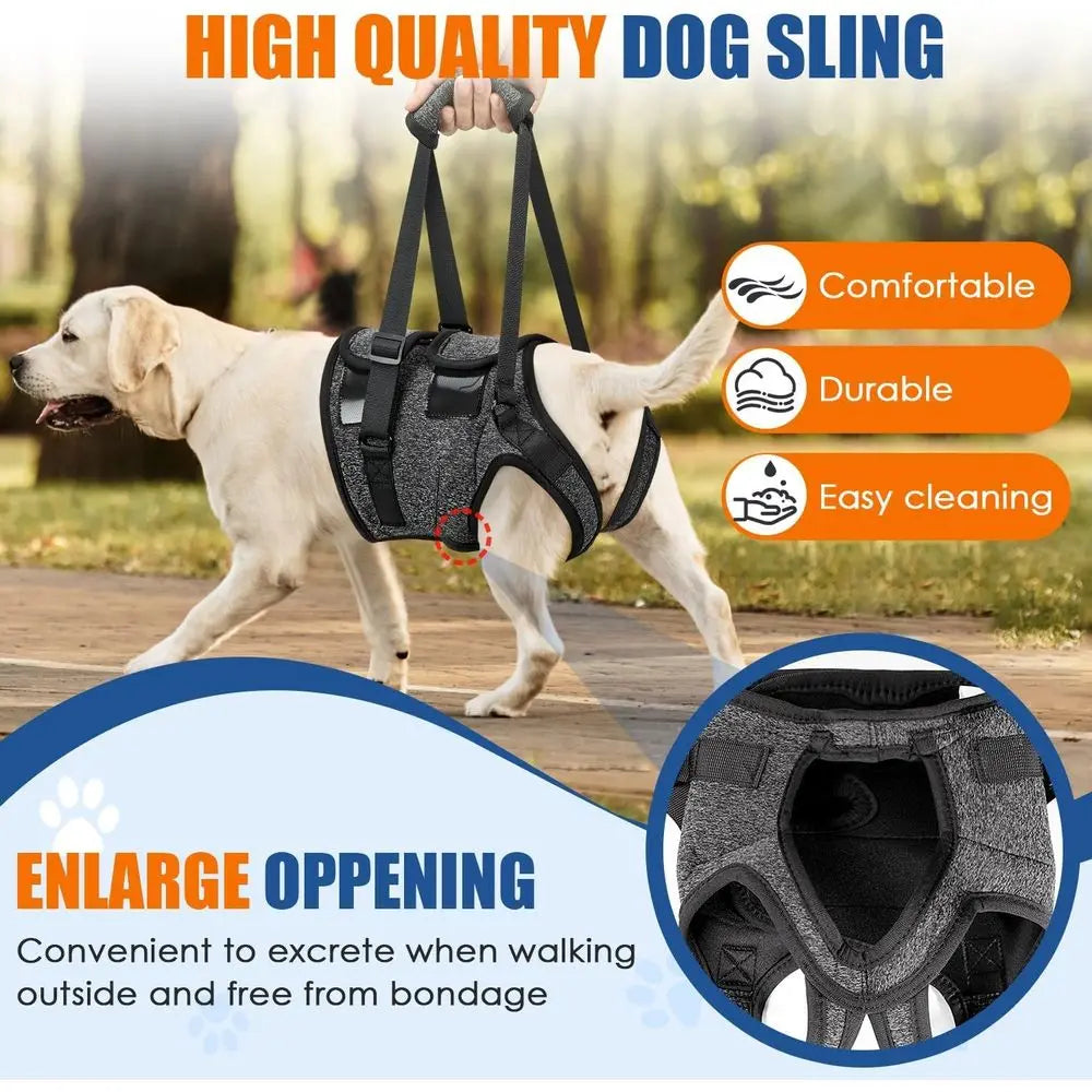OVOZI Dog Adjustable Sling Harness For Hind Leg Rehab