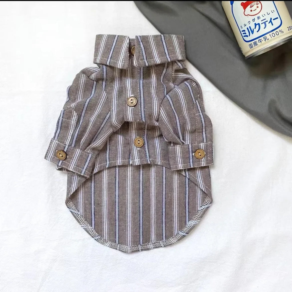 Thin Striped Pet Shirt For Cats And Small Dogs Collection