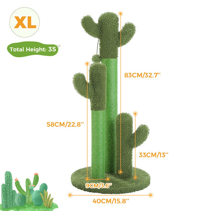 PAWZ Road Cactus Cat Scratching Post With Sisal Poles