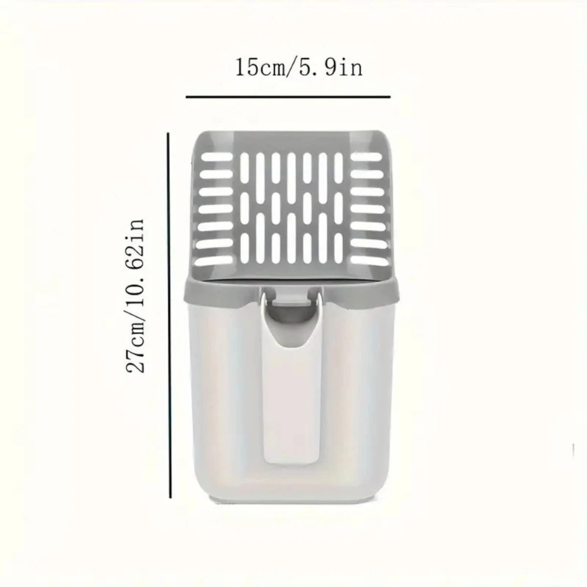 Cat Litter Scoop, Waste Bag Holder, Plastic Litter Box Cleaner, All Cat Breeds