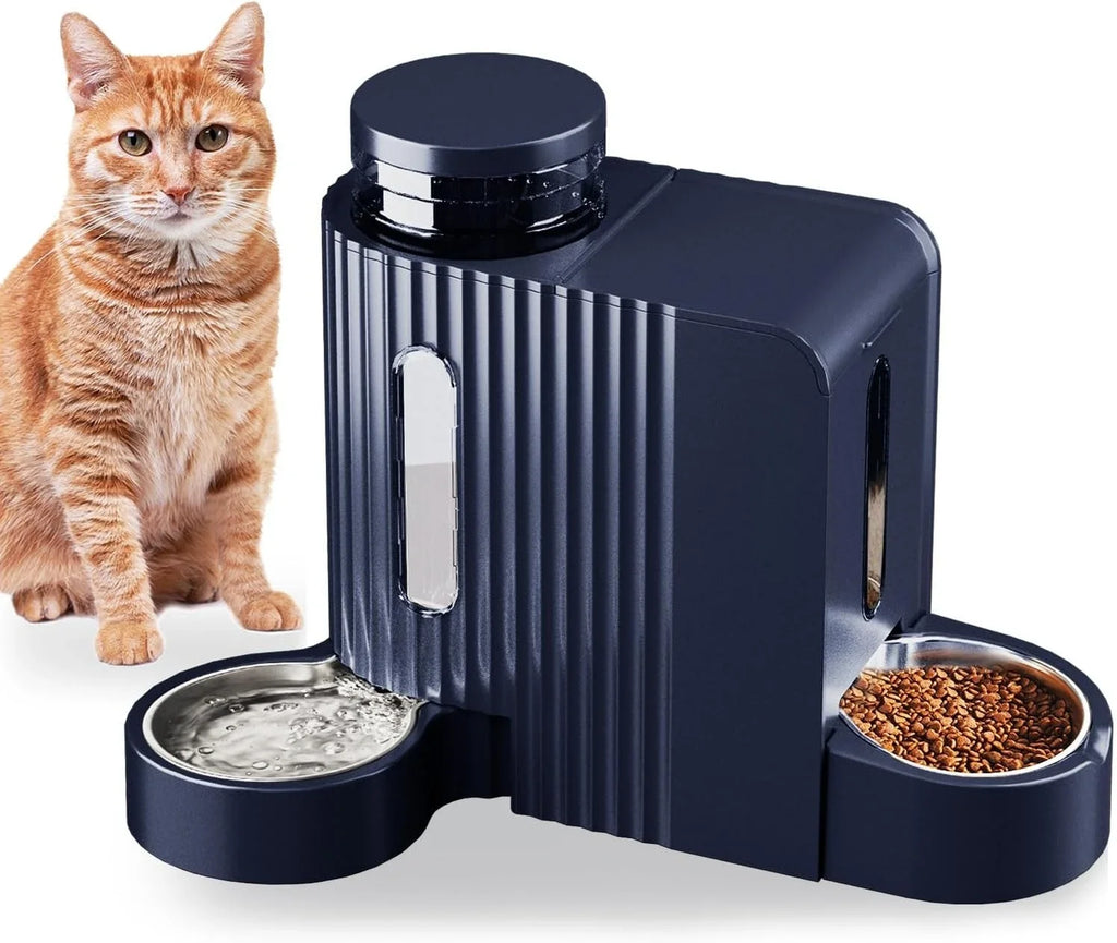 Automatic Gravity Pet Feeder and Water Dispenser Set