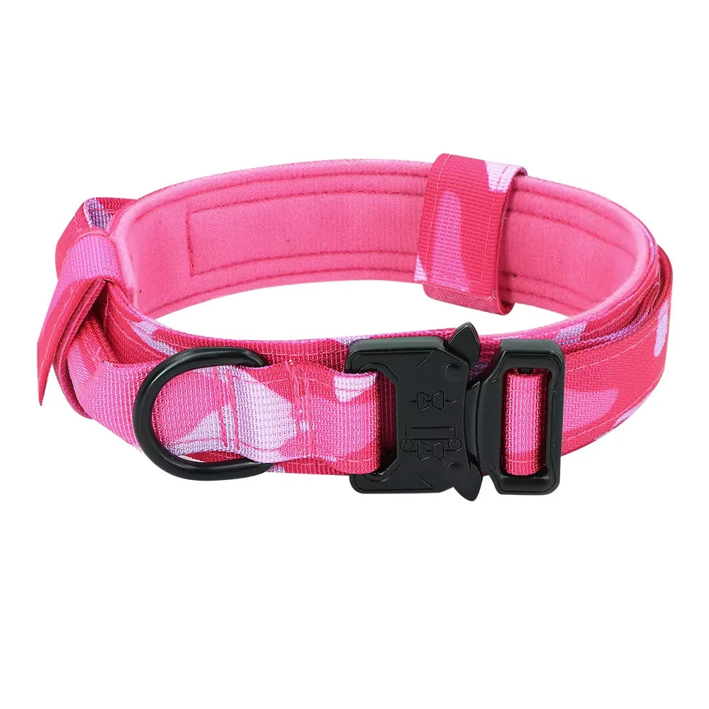 Adjustable Tactical Dog Training Collar And Leash Set Control Handle
