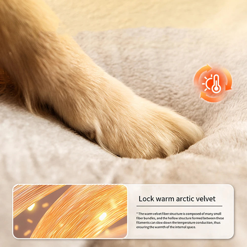 APWIKOGERCN Cat Cave Bed With Removable Cushioned Pillow