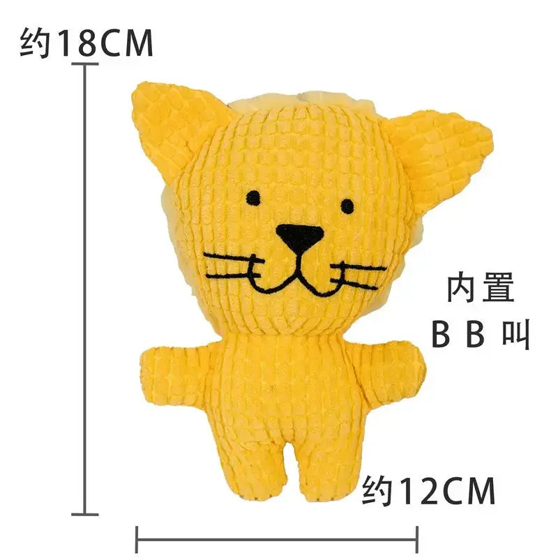 Hign-concerned UltraSoft Plush Squeak Toys Cow Rabbit Dog Chew Whistle