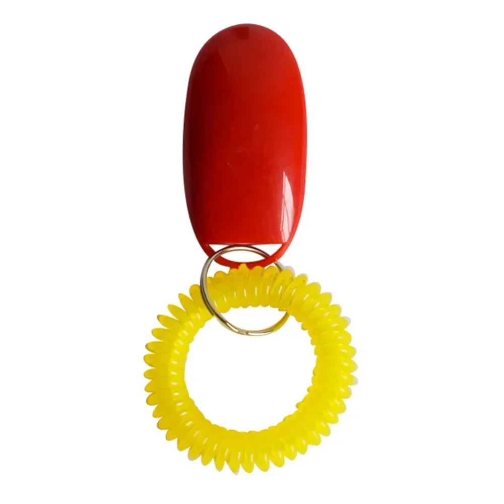 Hot Sale Portable Dog Button Clicker Sound Trainer Pet Training Tool Wrist BAccessory Pet Products Accessories  Dog cat Supplies