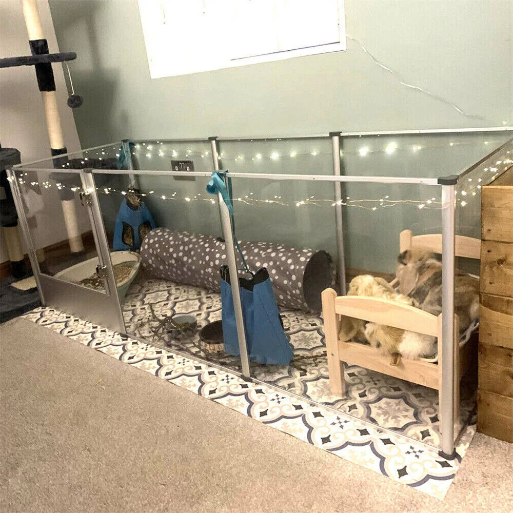 BORWARTH Acrylic 3 In 1 Dog Playpen And Whelping Pen