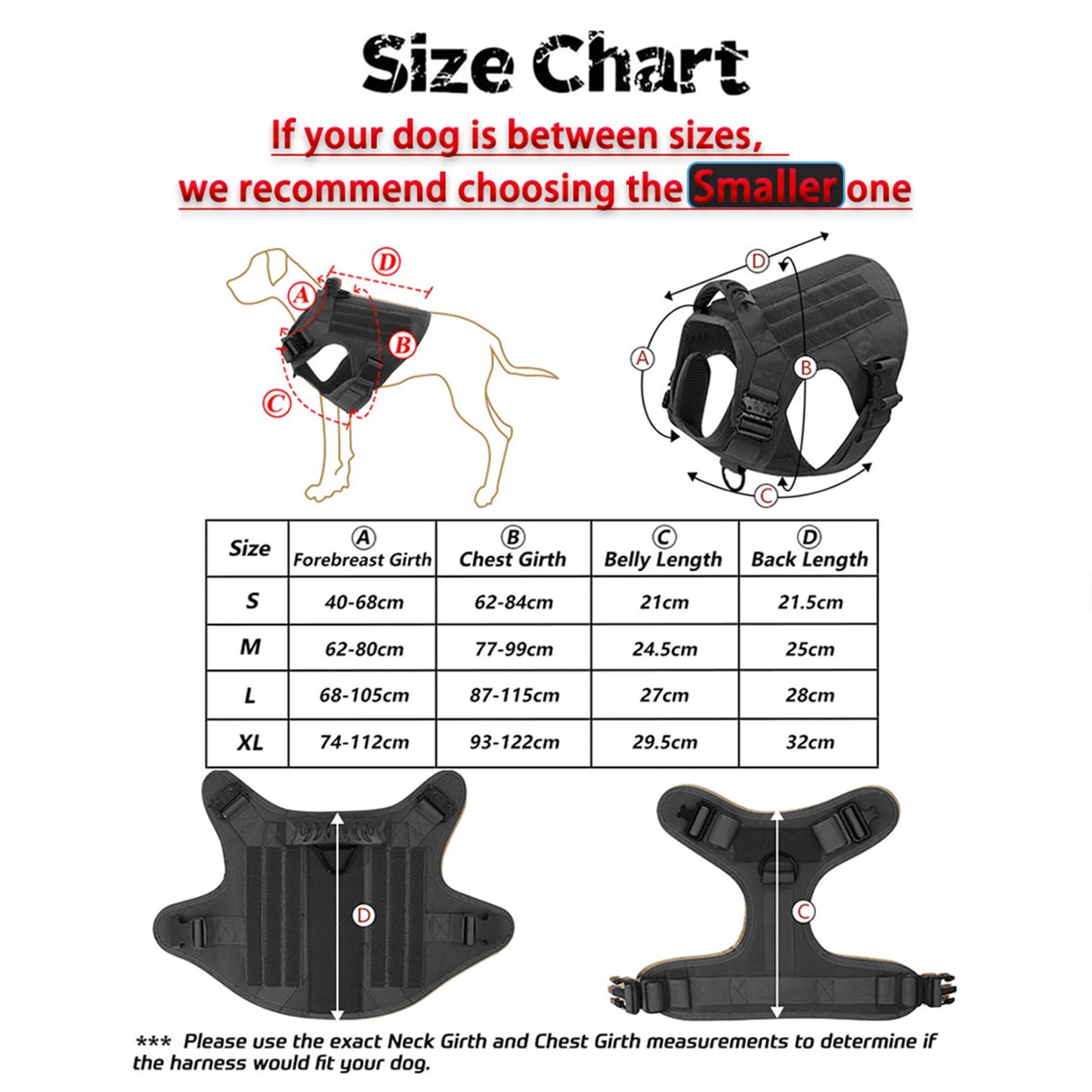 PETRAVEL Tactical Dog Harness Leash Molle Pouches For German Shepherds