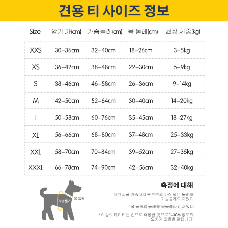 Anti shedding dog clothing Small dog large dog T-shirt Indoor clothing/Fashion T-shirt