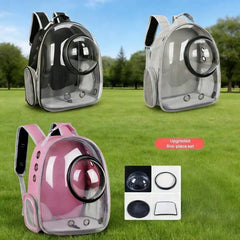 Pet Space Capsule Backpack, Small And Medium-Sized Cat, Puppy Or Rabbit Handbag, Transparent, Breathable, Heat-Resistant And Wat